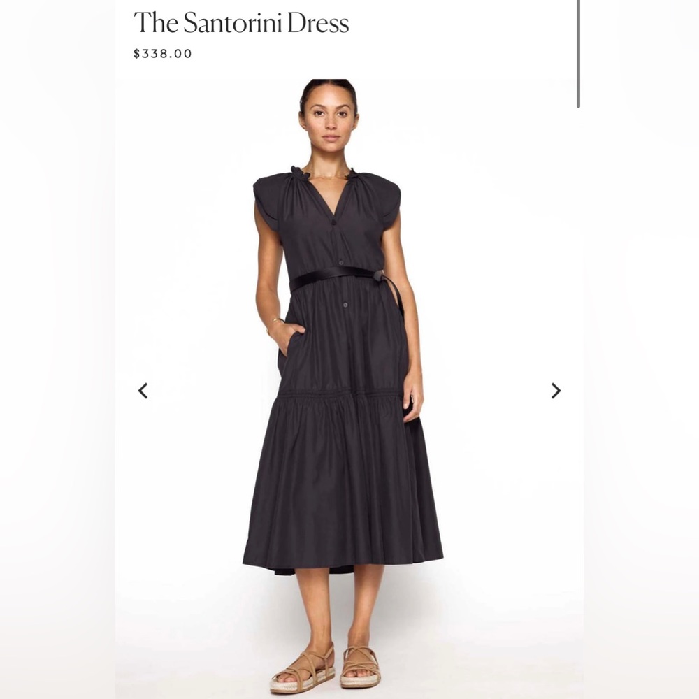 Brochu walker Santori cotton tiered midi dress nwot - Picture 2 of 6